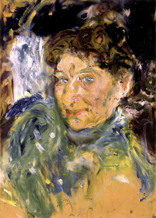Portrait of the Artist's Mother Marie Gerstl, vintage artwork by Richard Gerstl, 12x8" (A4) Poster