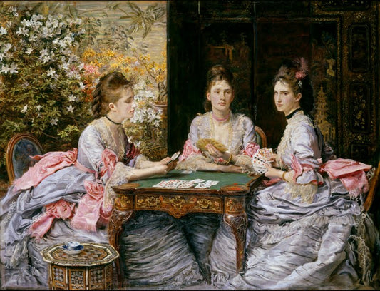 Hearts are Trumps, vintage artwork by Sir John Everett Millais, 12x8" (A4) Poster