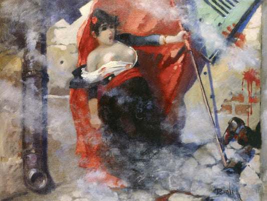 La Commune, vintage artwork by Theophile-Alexandre Steinlen, 12x8" (A4) Poster