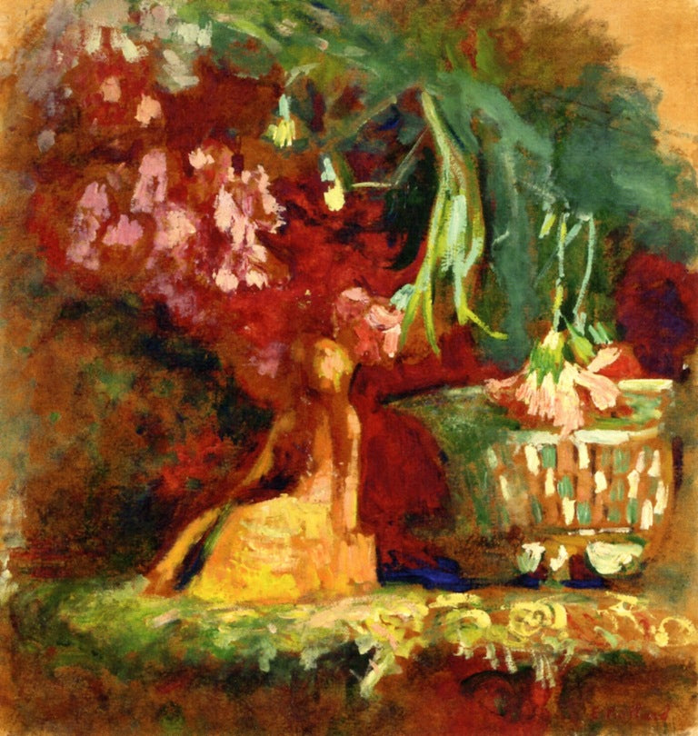 Carnations and Statuette by edouard Vuillard,A3(16x12")Poster