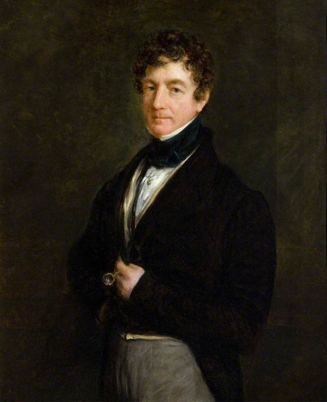 Captain Holland Lecky, vintage artwork by John Linnell, A3 (16x12") Poster Print