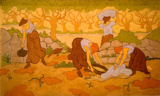 Four Woman at a Fountain by Paul Ranson,A3(16x12")Poster