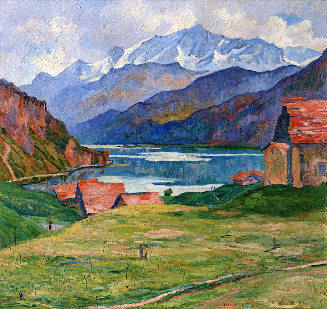 olago Maloja, Corvatsch, Grey Weather by Giovanni Giacometti,A3(16x12")Poster