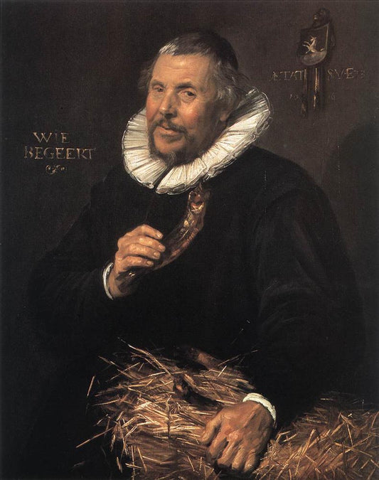 Pieter Cornelisz van der Morsch, vintage artwork by Frans Hals, 12x8" (A4) Poster