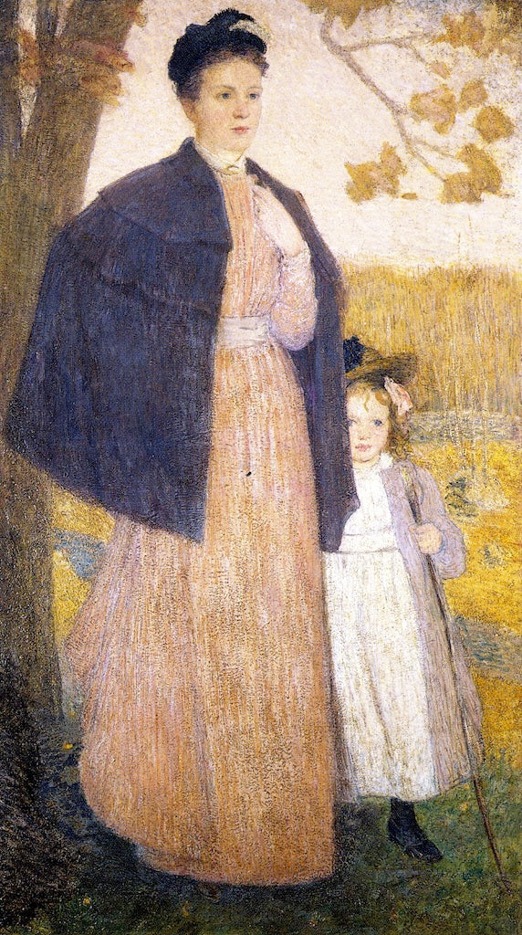 An Autumn Stroll by Julian Alden Weir,A3(16x12")Poster