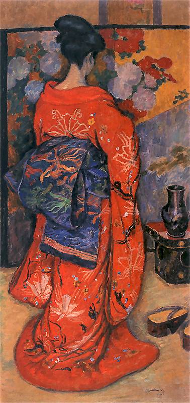 The Japanese Girl, vintage artwork by Jozef Pankiewicz, 12x8" (A4) Poster