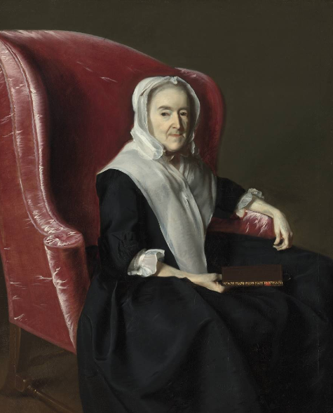 Anna Dummer Powell, vintage artwork by John Singleton Copley, 12x8" (A4) Poster