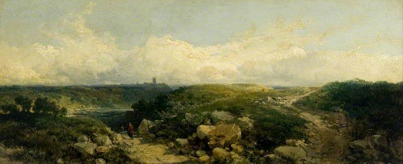 Landscape, Richmond, vintage artwork by Edmund John Niemann, A3 (16x12") Poster Print