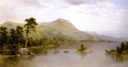Black Mountains, from the Harbor Islands, Lake George, vintage artwork by Asher Brown Durand, A3 (16x12") Poster Print