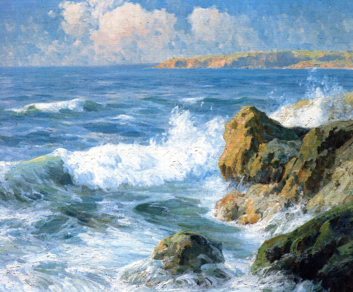 San Diego Shores by Maurice Braun,16x12(A3) Poster