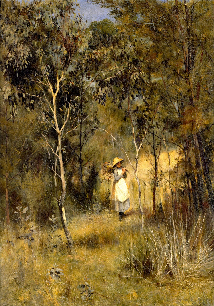 Gathering Mistletoe by Frederick McCubbin,A3(16x12")Poster