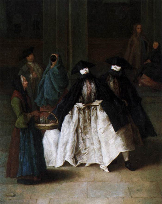 The Scent-Seller, vintage artwork by Pietro Longhi, 12x8" (A4) Poster