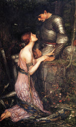 Lamia, vintage artwork by John William Waterhouse, 12x8" (A4) Poster