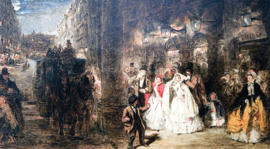 Night - Haymarket, vintage artwork by William Powell Frith, A3 (16x12") Poster Print