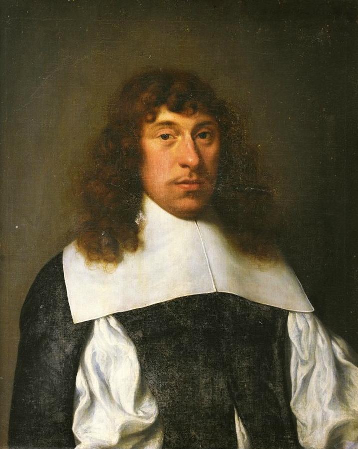 Portrait of Jan Merens, vintage artwork by Jan Albertsz. Rotius, 12x8" (A4) Poster