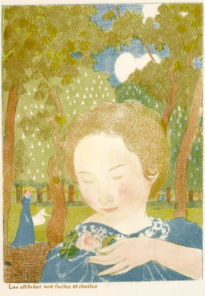 Attitudes are easy and chaste by Maurice Denis,A3(16x12")Poster