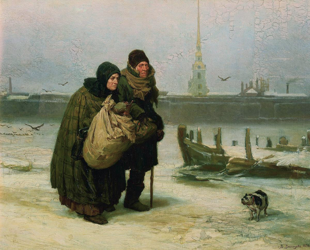 Moving House, vintage artwork by Viktor Mikhaylovich Vasnetsov, 12x8" (A4) Poster