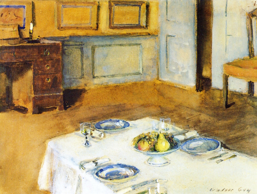 Study, 11, rue de l'Universite, vintage artwork by Walter Gay, 12x8" (A4) Poster