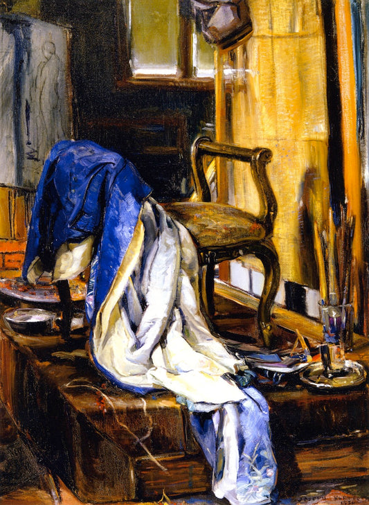The Model's Throne, vintage artwork by Joseph Kleitsch, 12x8" (A4) Poster