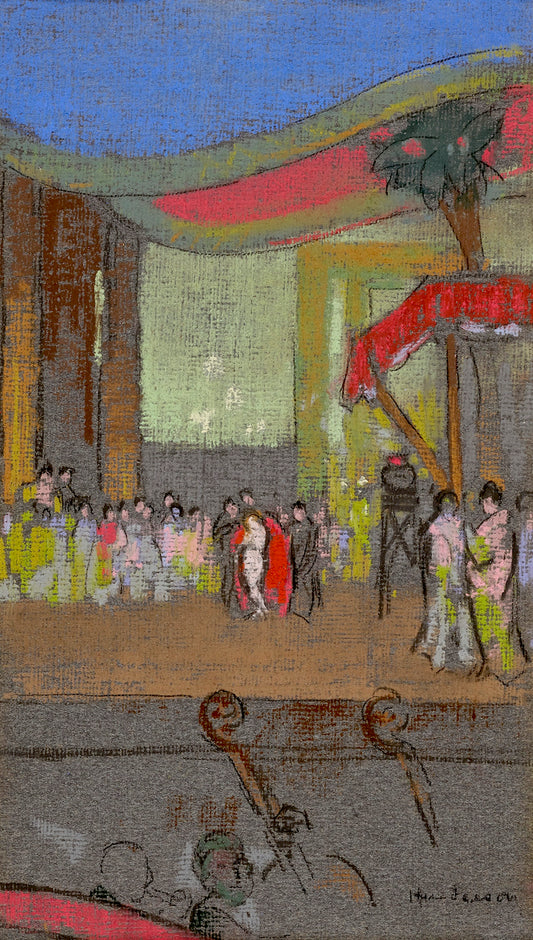 Scene Design for Opera, vintage artwork by William Penhallow Henderson, 12x8" (A4) Poster