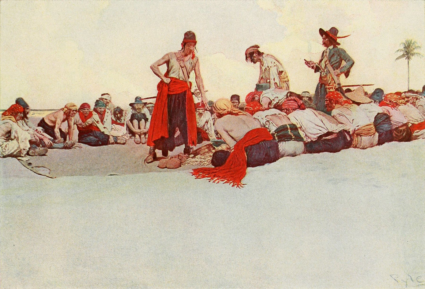 So the Treasure Was Divided by Howard Pyle,A3(16x12")Poster