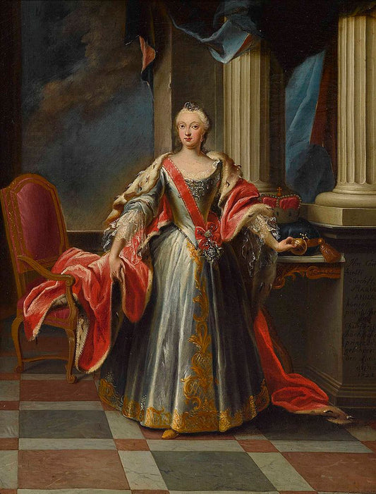 Maria Anna Sophie von Bayern, vintage artwork by Peter Jacob Horemans, 12x8" (A4) Poster