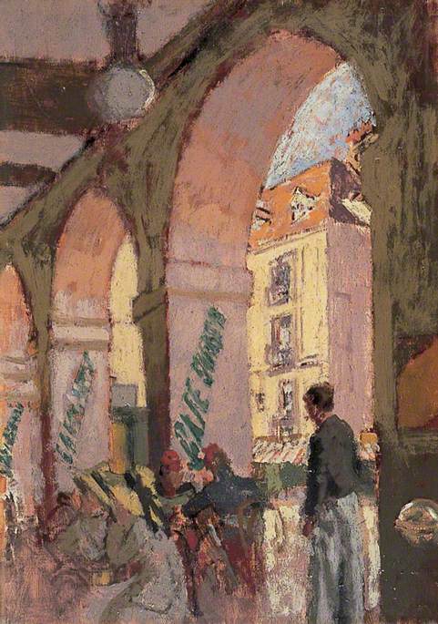 The Cafe Suisse, vintage artwork by Walter Richard Sickert, 12x8" (A4) Poster