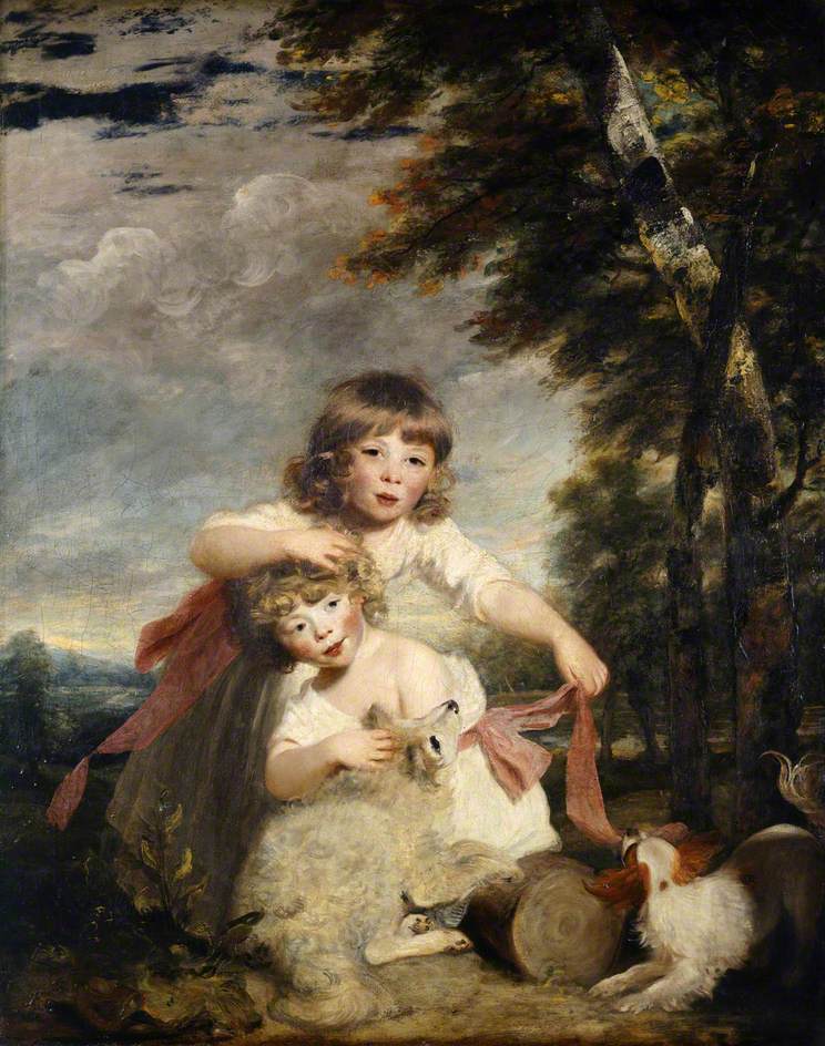 The Brummel Children, vintage artwork by Sir Joshua Reynolds, 12x8" (A4) Poster