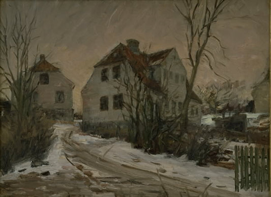 Winter in Lyngby by Albert Gottschalk,A3(16x12")Poster