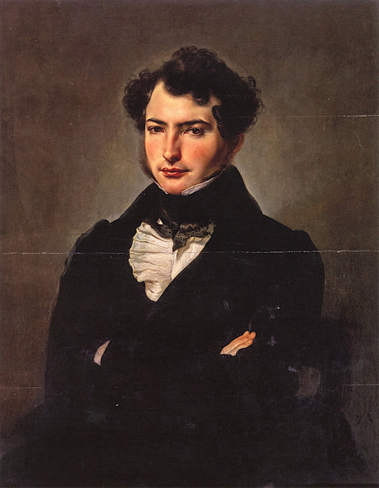 Portrait of Count Crostoforo Sola Cabiati, vintage artwork by Francesco Paolo Hayez, A3 (16x12") Poster Print