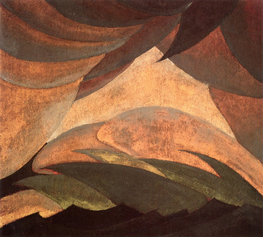 Golden Storm, vintage artwork by Arthur Dove, 12x8" (A4) Poster