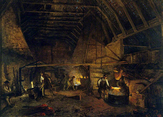 Interior of a Tilt, vintage artwork by Godfrey Sykes, 12x8" (A4) Poster