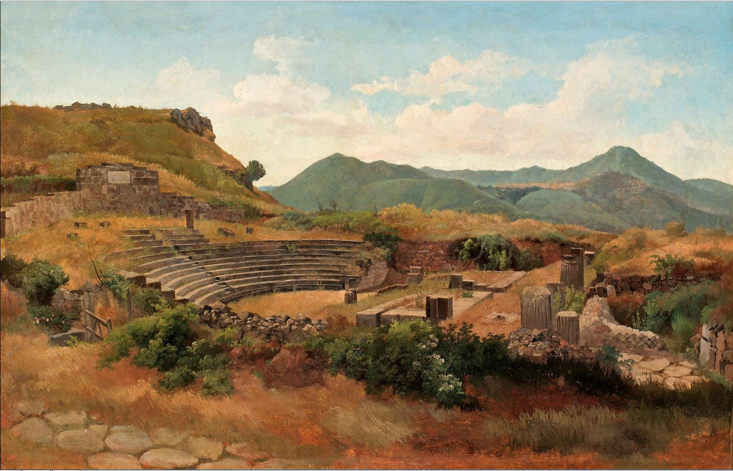 A Roman Theater, vintage artwork by Gustaf Wilhelm Palm, A3 (16x12") Poster Print