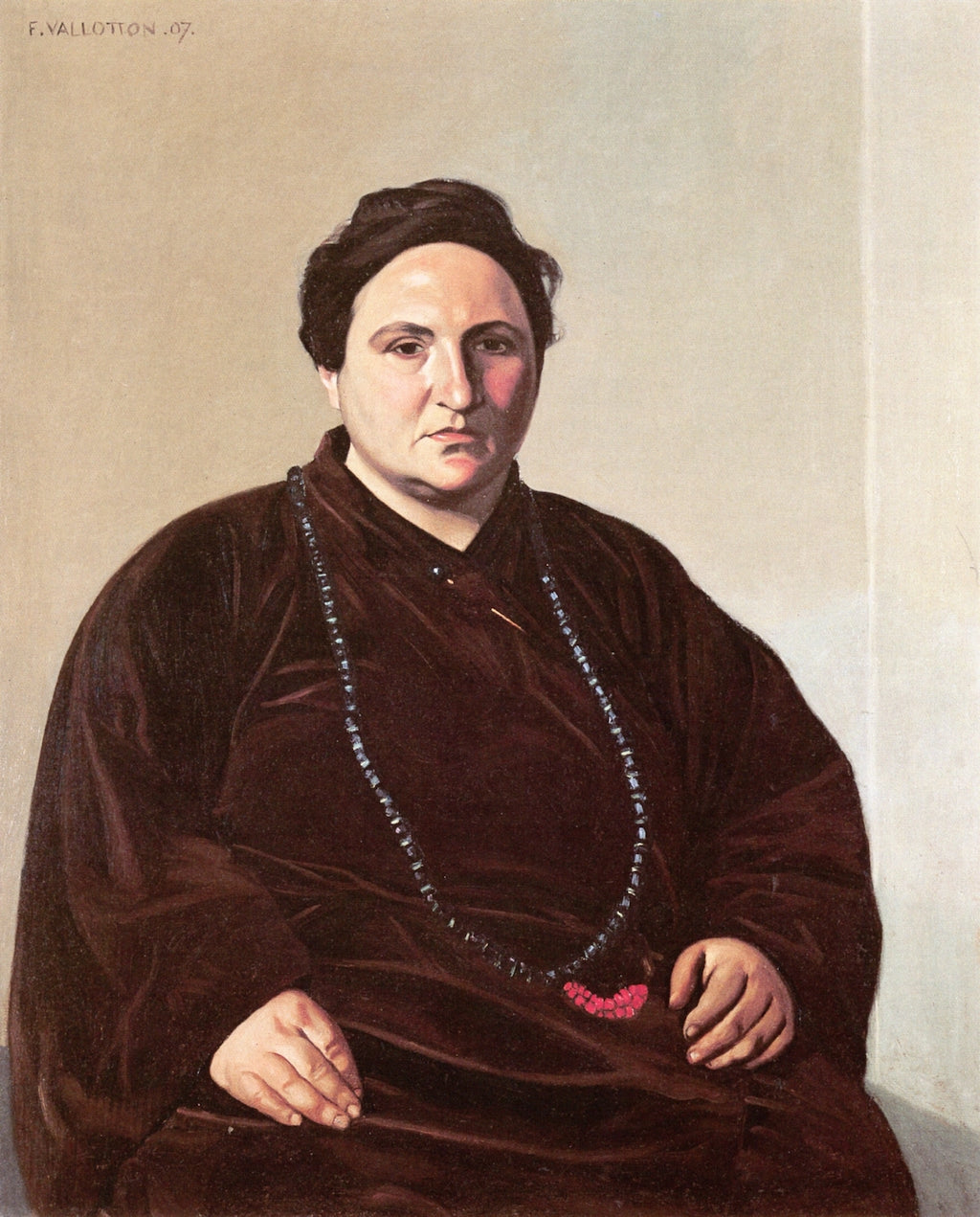 Gertrude Stein, vintage artwork by Felix Vallotton, 12x8" (A4) Poster