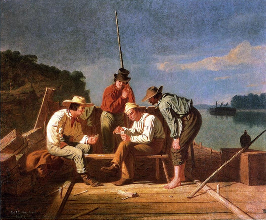 In a Quandry, vintage artwork by George Caleb Bingham, A3 (16x12") Poster Print