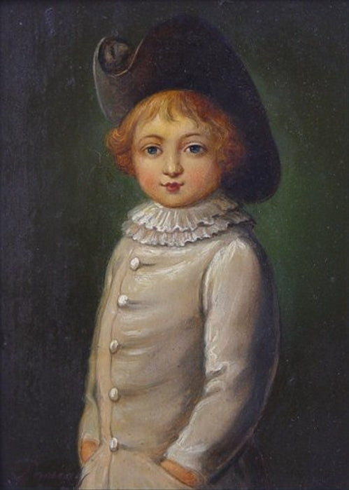 Paul-Esprit-Charles de Boulogne, vintage artwork by François-Hubert Drouais, 12x8" (A4) Poster