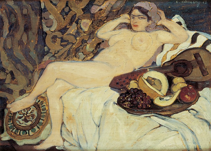 Odalisque Beauty (La belle odalisque) by Léon Cauvy,16x12(A3) Poster