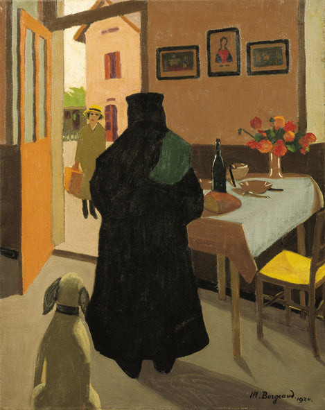 L'arrivee, vintage artwork by Marius Borgeaud, 12x8" (A4) Poster