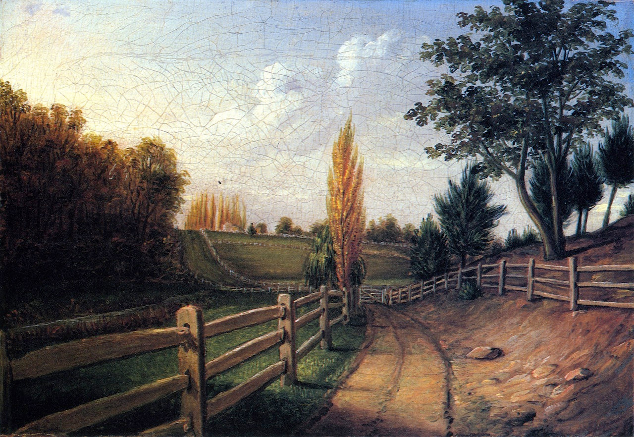 Belfield Farm, vintage artwork by Charles Willson Peale, 12x8" (A4) Poster