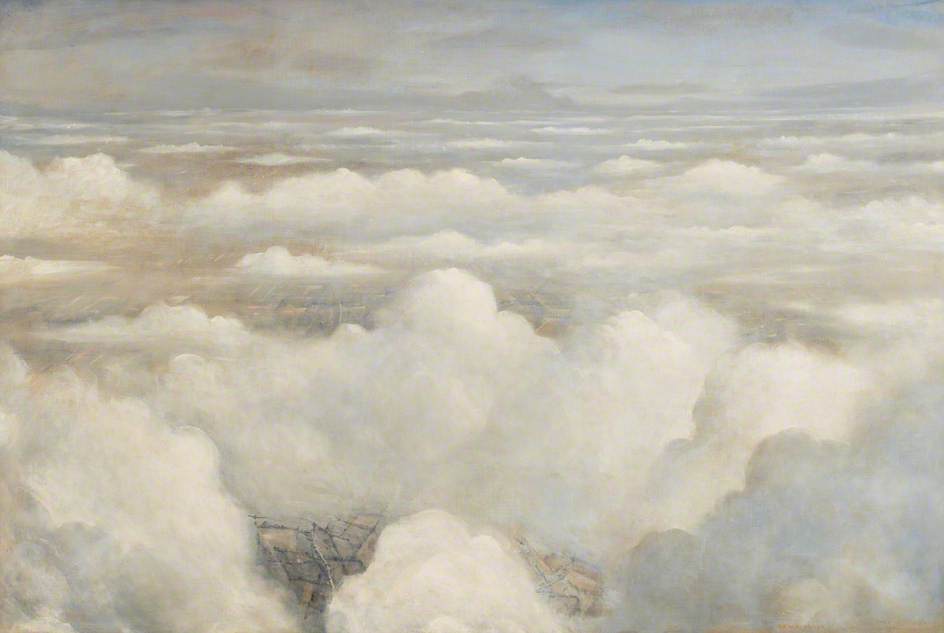 Battlefields of Britain, vintage artwork by Christopher Nevinson, 12x8" (A4) Poster