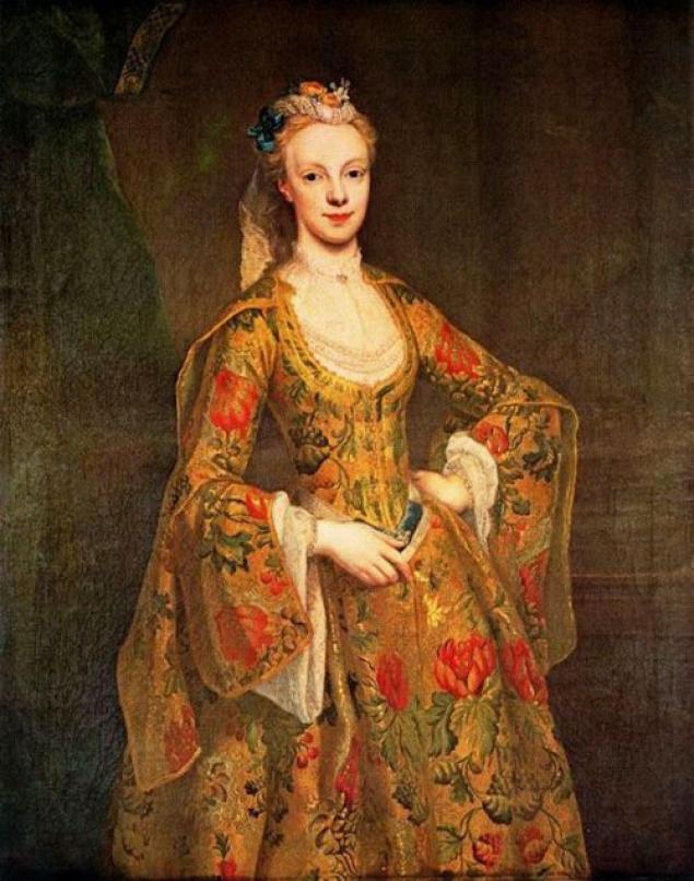 Lady Ponsonby  in Venetian Dress, vintage artwork by Jean-Étienne Liotard, 12x8" (A4) Poster