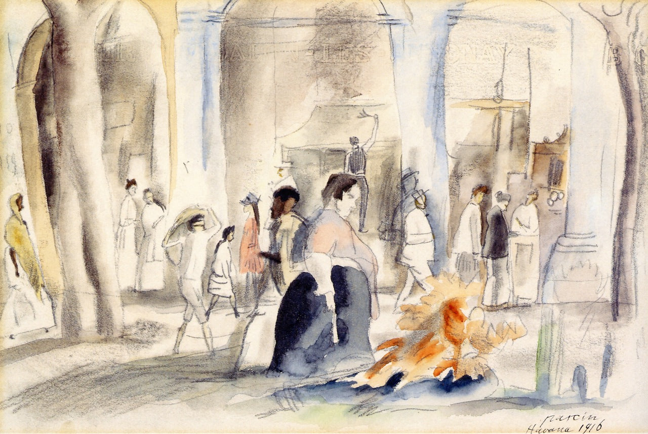 Figures in Landscape, Havana by Jules Pascin,16x12(A3) Poster