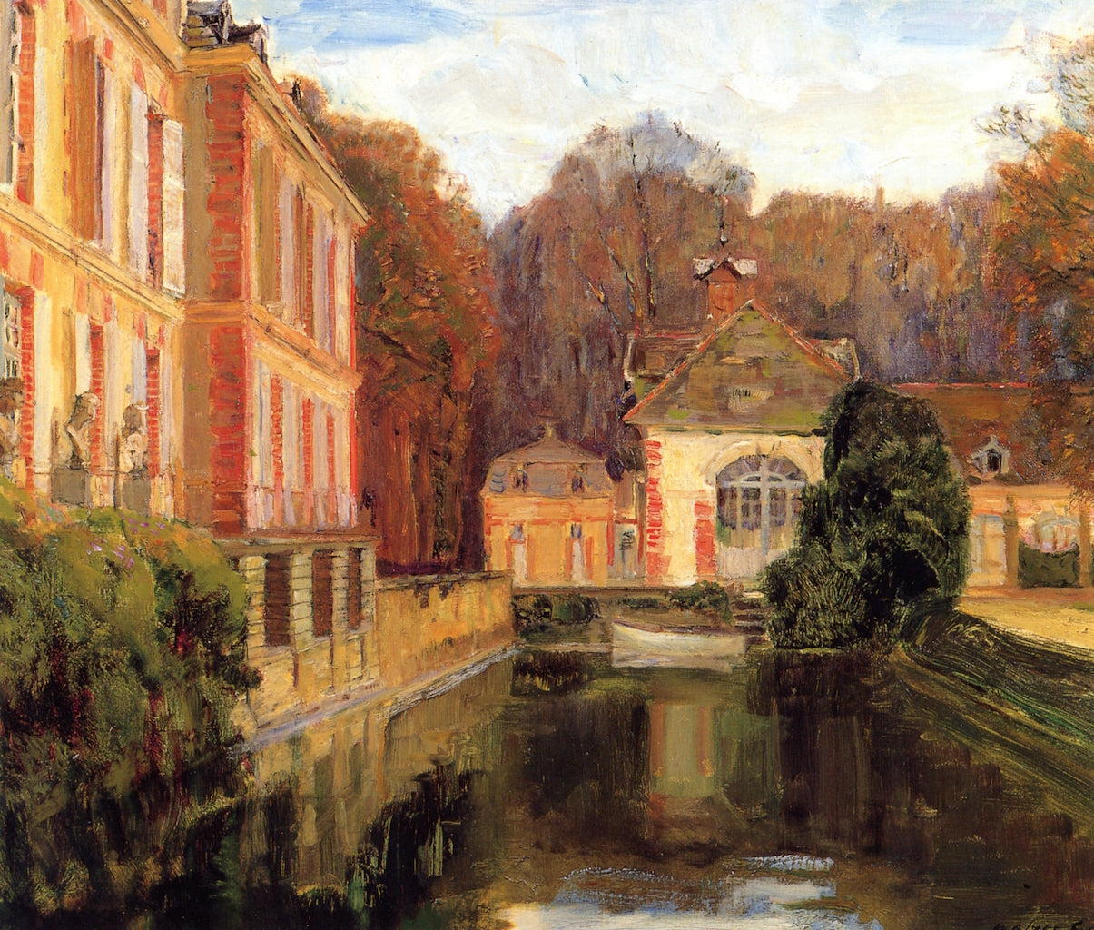 Château de Breau, vintage artwork by Walter Gay, 12x8" (A4) Poster