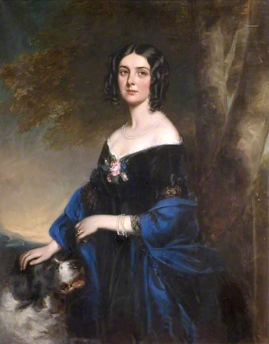 Margaret Laetitia, Lady Western, nee Bushby , vintage artwork by Richard Buckner, A3 (16x12") Poster Print