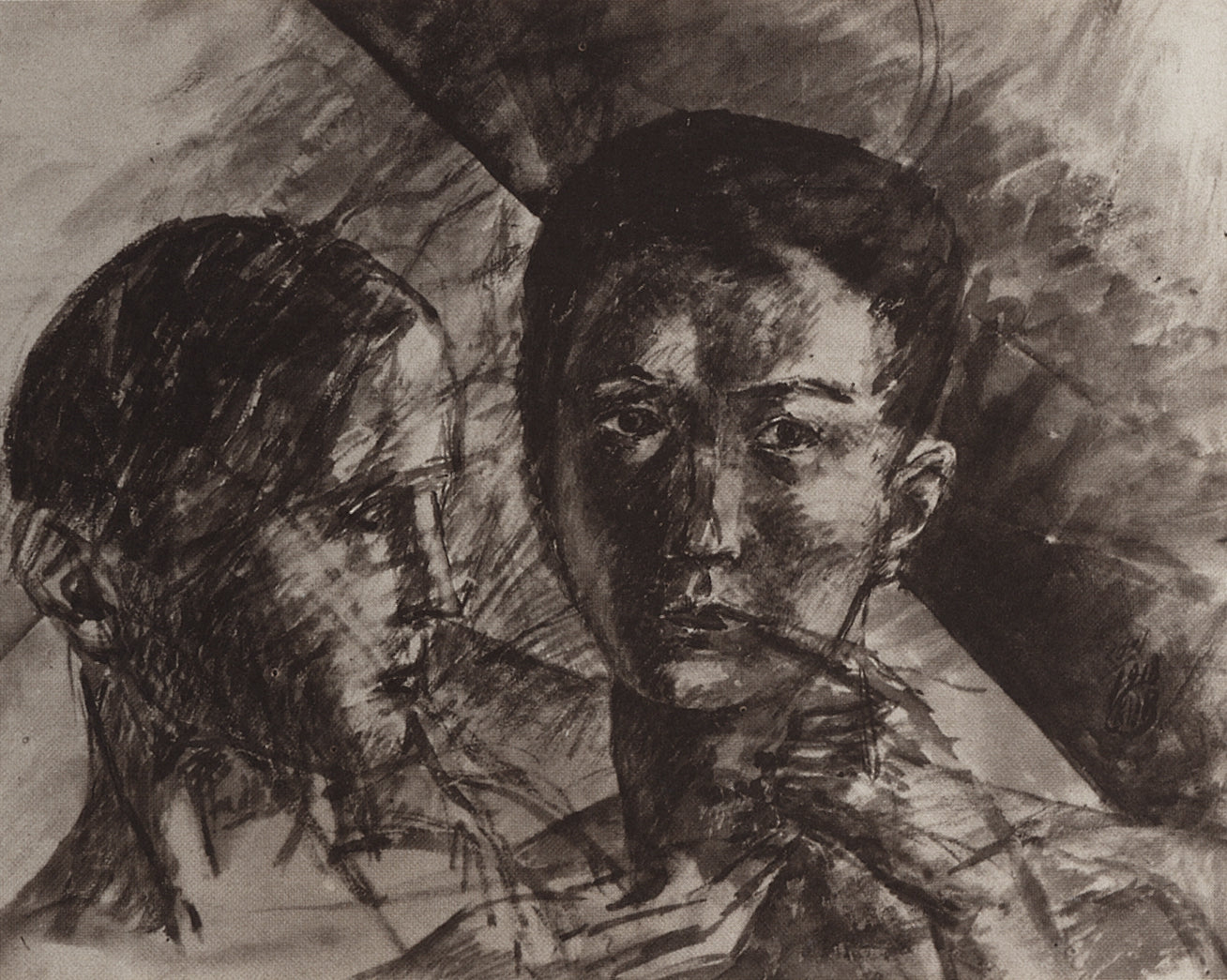 Boys by Kuzma Petrov-Vodkin,16x12(A3) Poster