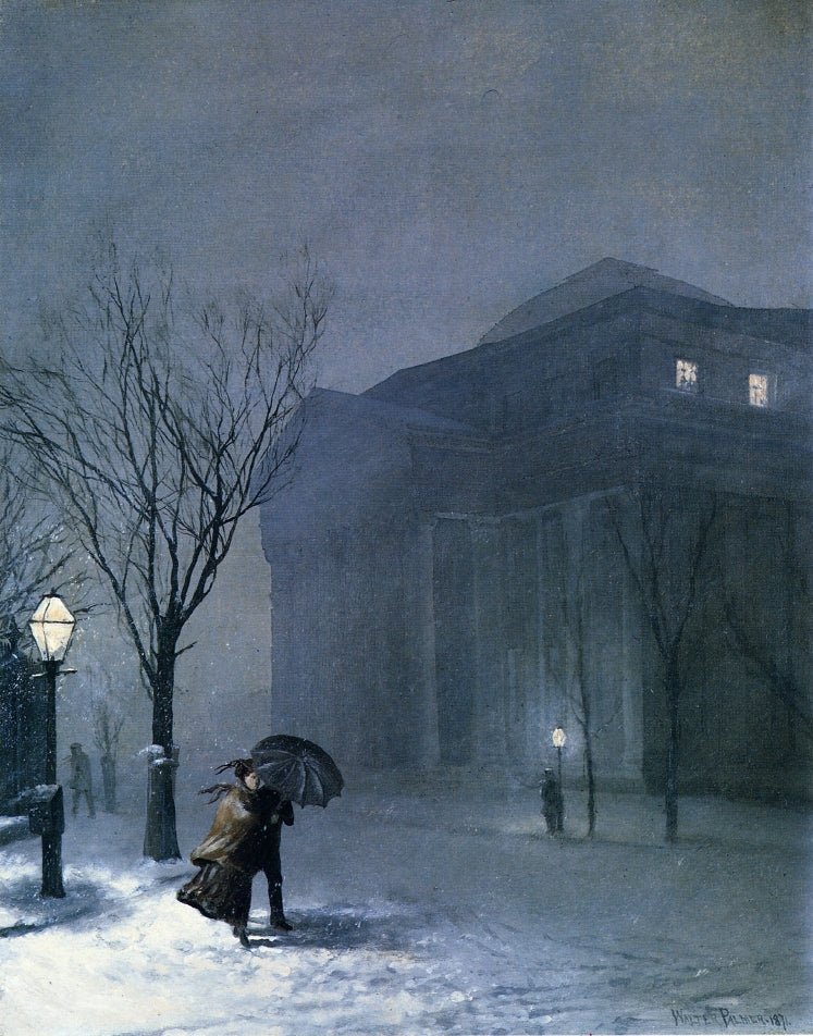 Albany in the Snow by Walter Launt Palmer,A3(16x12")Poster