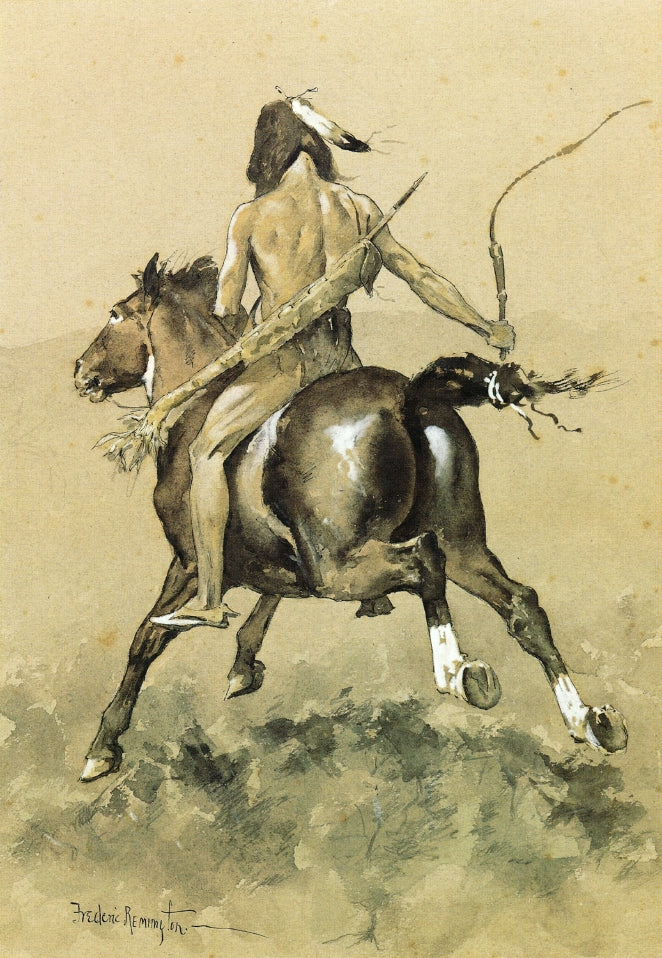 Going to the Buffalo Hunt by Frederic Remington,A3(16x12")Poster