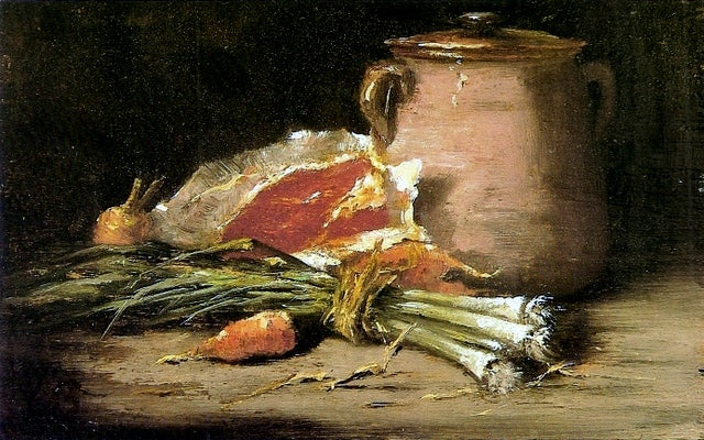 Still Life: Meat and Vegetables, vintage artwork by François Bonvin, A3 (16x12") Poster Print