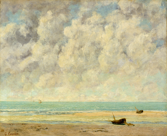 The Calm Sea, vintage artwork by Gustave Courbet, A3 (16x12") Poster Print