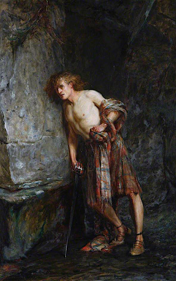 Hunted Down, vintage artwork by John Pettie, RA, 12x8" (A4) Poster